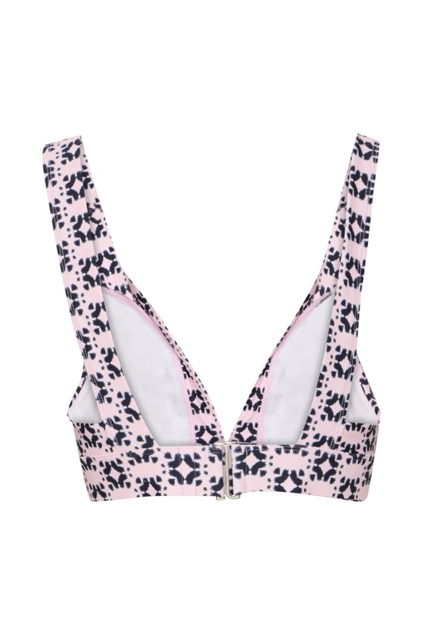 Haut bikini triangle motif