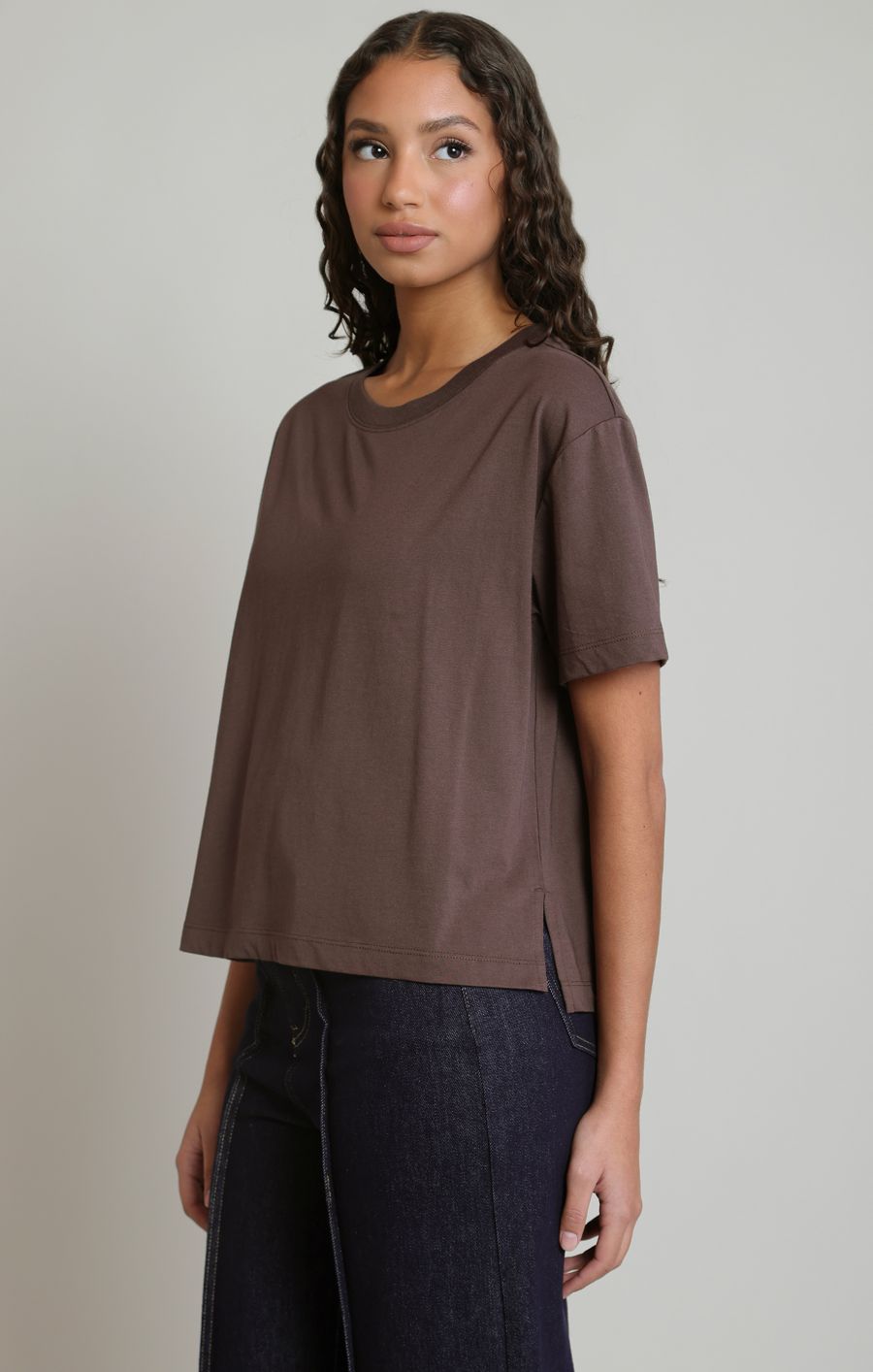 T-shirt basic col rond - 2824018 D - Dex
