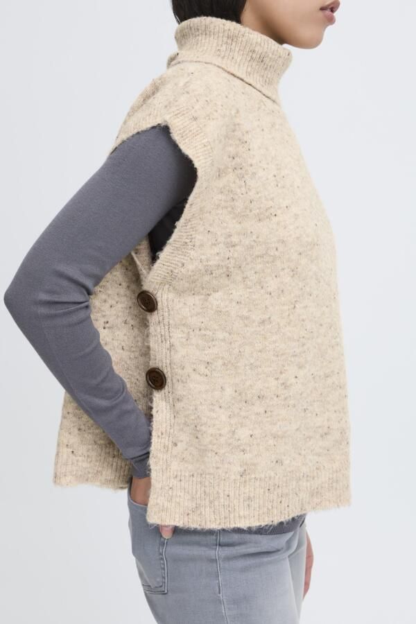 Poncho col roulé