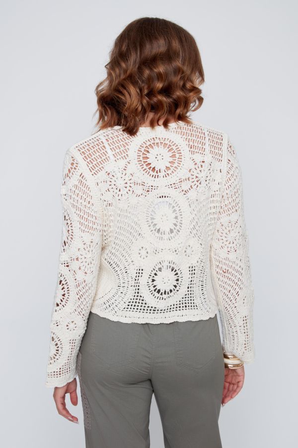 Cardigan style crocheté - 2618020 - C.Y.C. Coco Y. Club Inc
