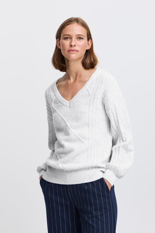 Chandail tricot v neck - 20815667 - B.Young