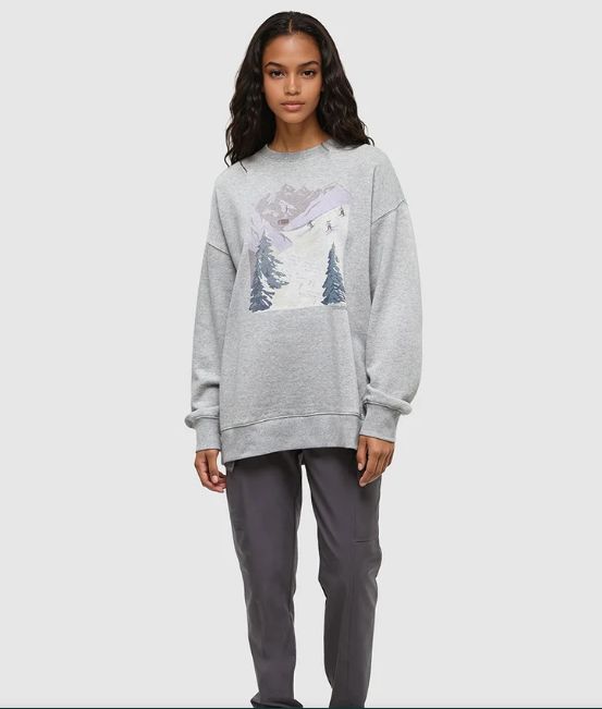 Chandail coton ouaté imprimé devant - TCW6347-5748 - Tentree