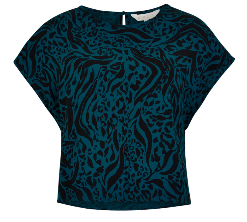 Blouse motifs léopard zèbre