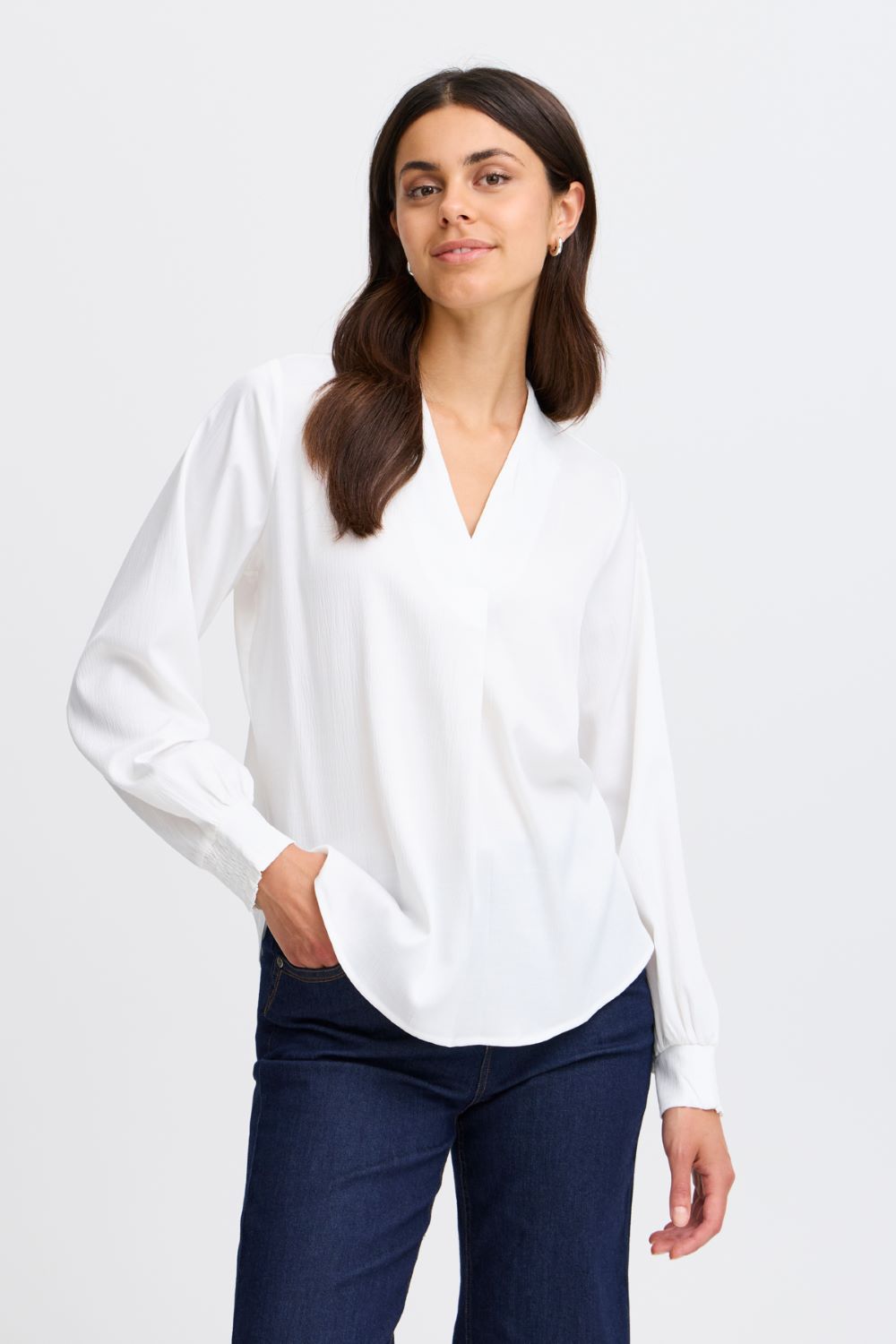 Blouse manche longue droite