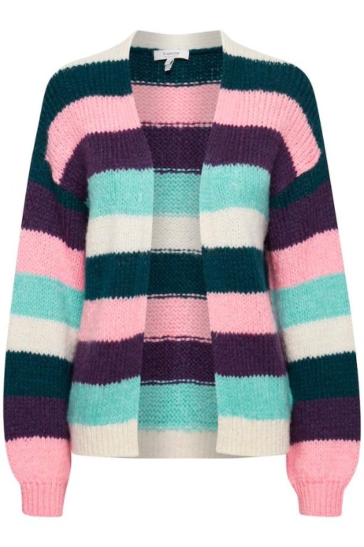 Cardigan tricot ouvert manches longues