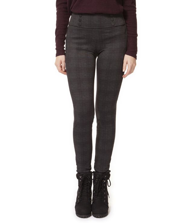 LEGGING DÉTAIL BOUTON CARREAUX - 1422589 D - Dex