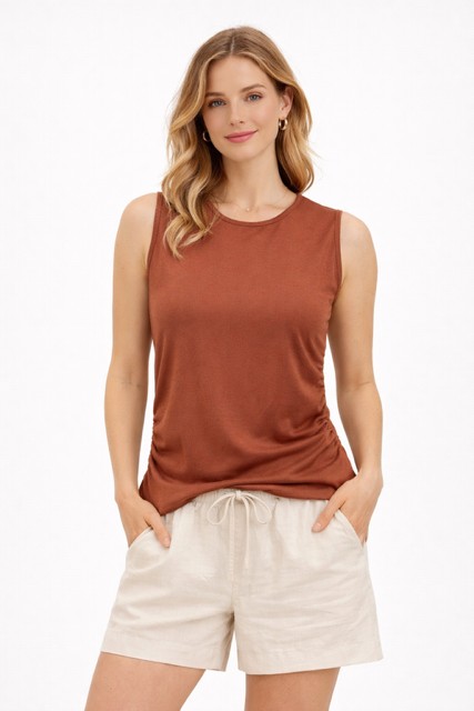 Camisole plissée côtés - MOSPAW06495 - Mosaïc