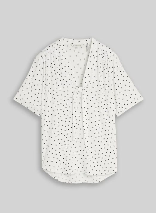 Blouse manches courtes à pois - 1051189 - Tom Tailor