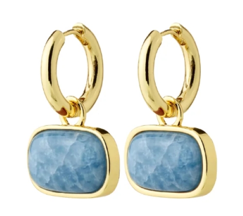 Now boucle d'oreille pendentif pierre bleue - 902642223 - Pilgrim