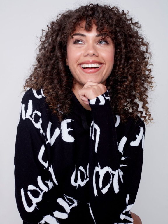 CHANDAIL TRICOT COTON LOVE COL