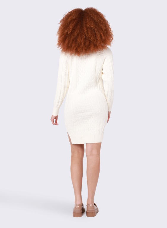Robe tricot col V