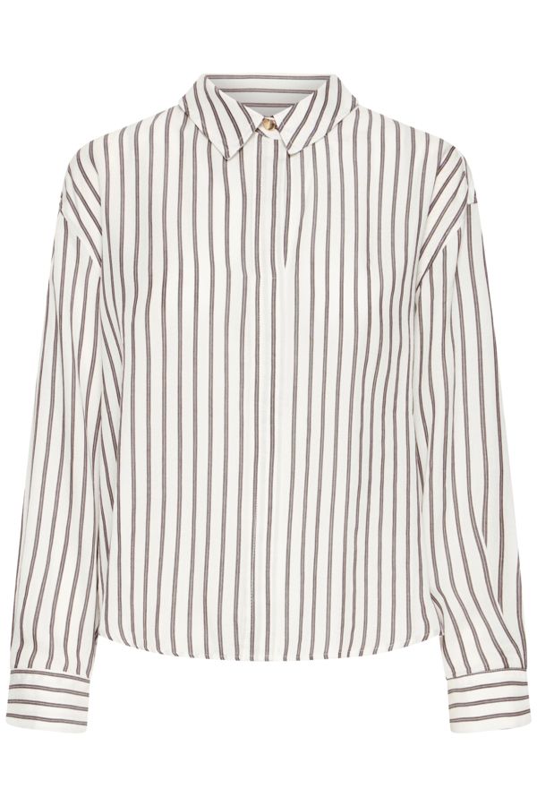 Blouse lignée manche longue - 20617097 - Fransa