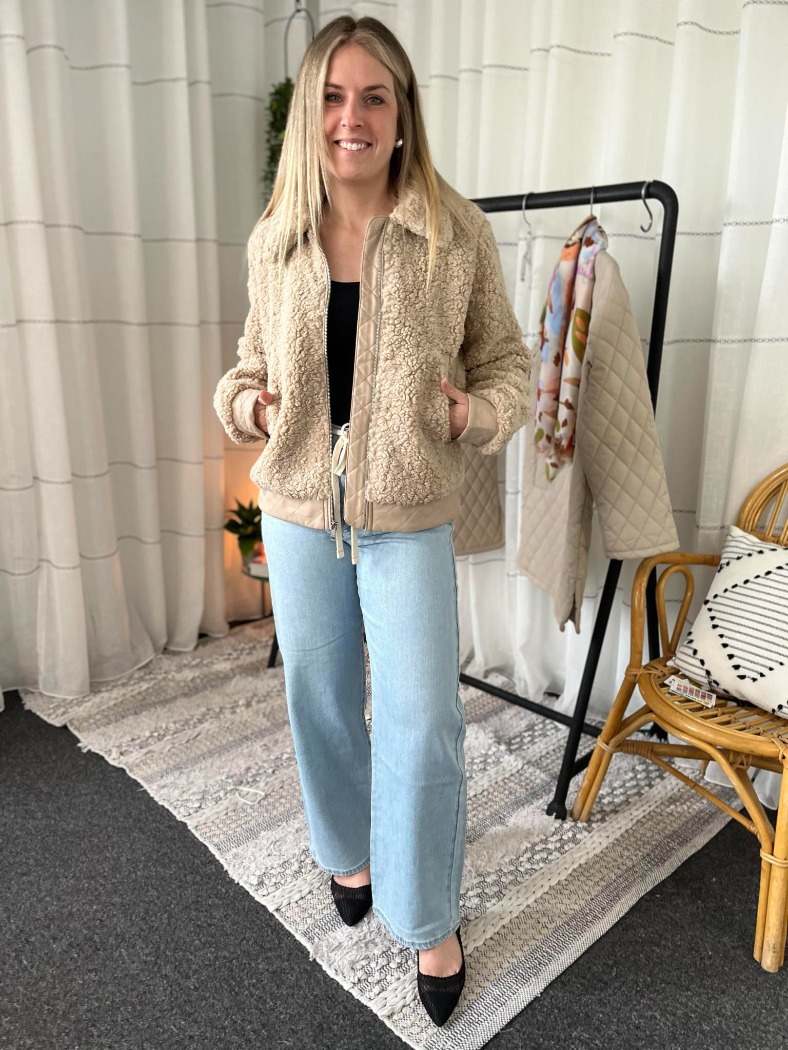 Manteau bomber doux