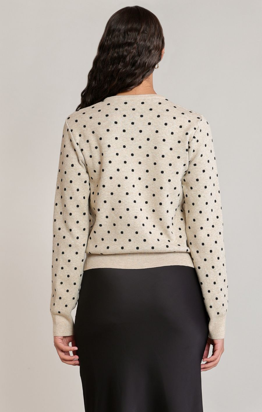Cardigan à pois