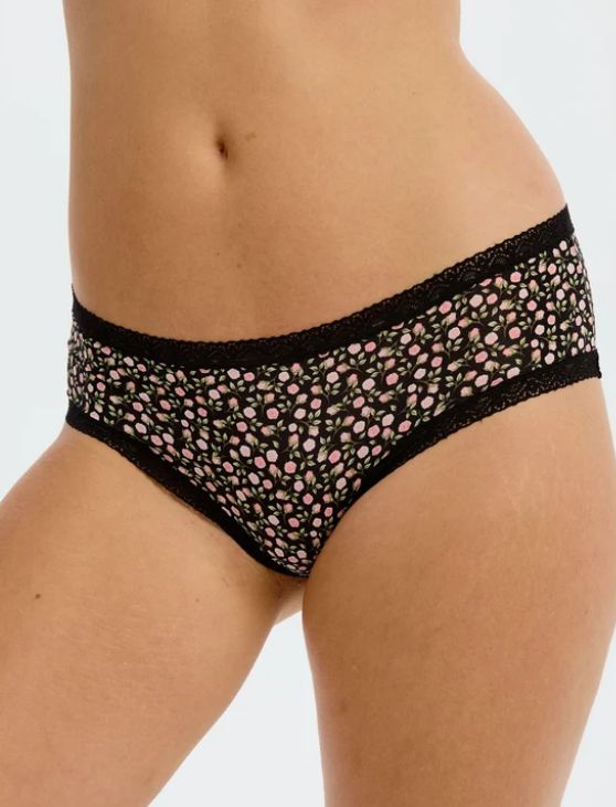 The micro shorty bordure dentelle - 0229625 - Blush