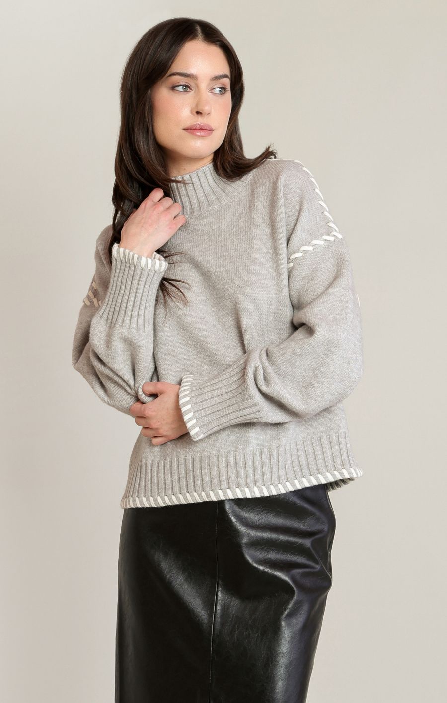 chandail tricot surpiqure - 2827031 T - Black Tape