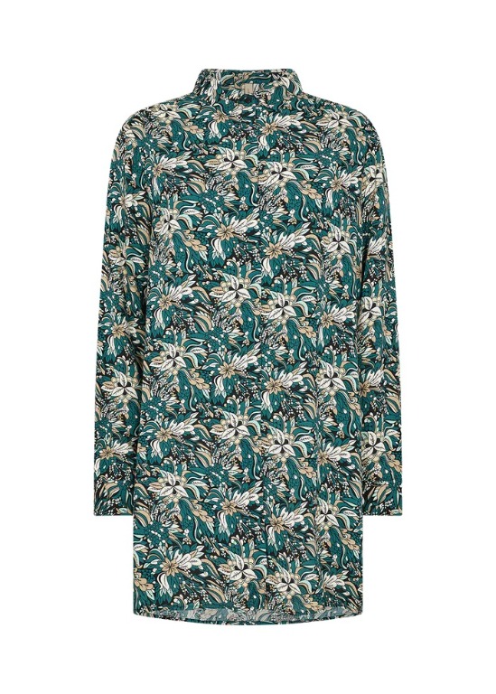 BLOUSE TUNIQUE FLEURS HIGH LOW