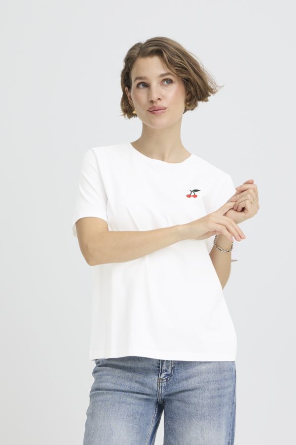 T-shirt uni cerises - 20818656 - B.Young