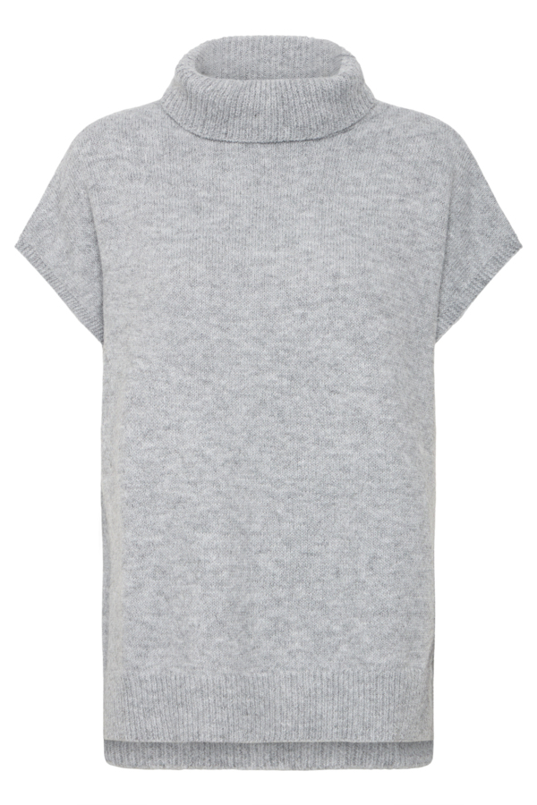 Poncho tricot col roulé - 20817247 - B.Young