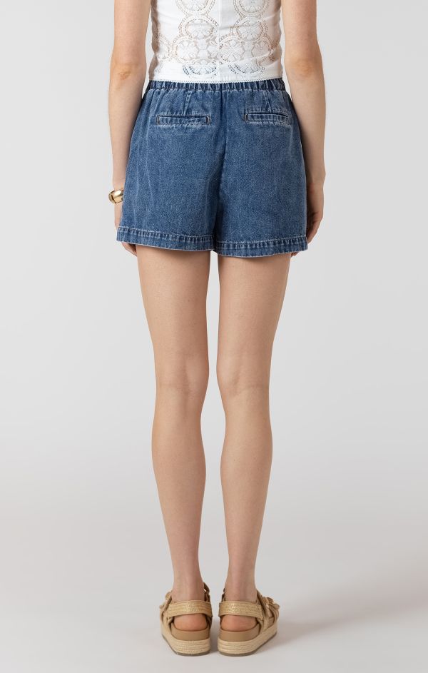 Short court denim