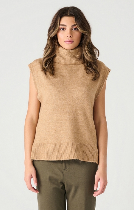 Débardeur tricot col roulé - 2427026 d - Dex