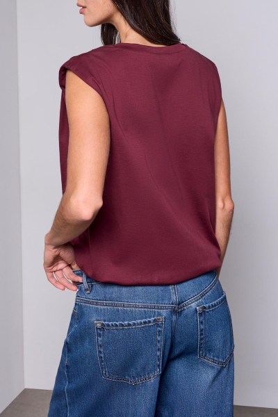 Camisole bouffante à épaulettes - 6195O/5040 - Tribal