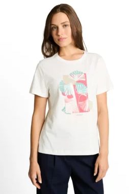 T-shirt motif devant col rond - 1051799 - Tom Tailor