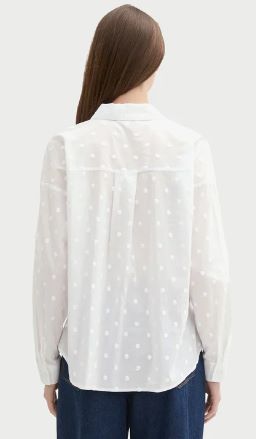 Blouse structurée pois