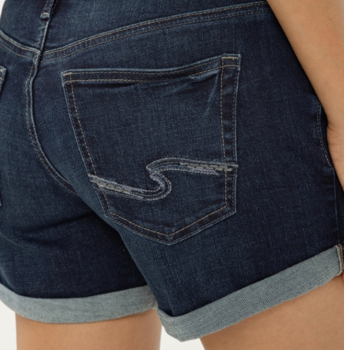 Short boyfriend taille mi-haute - L53216CVS495 - Silver Jeans