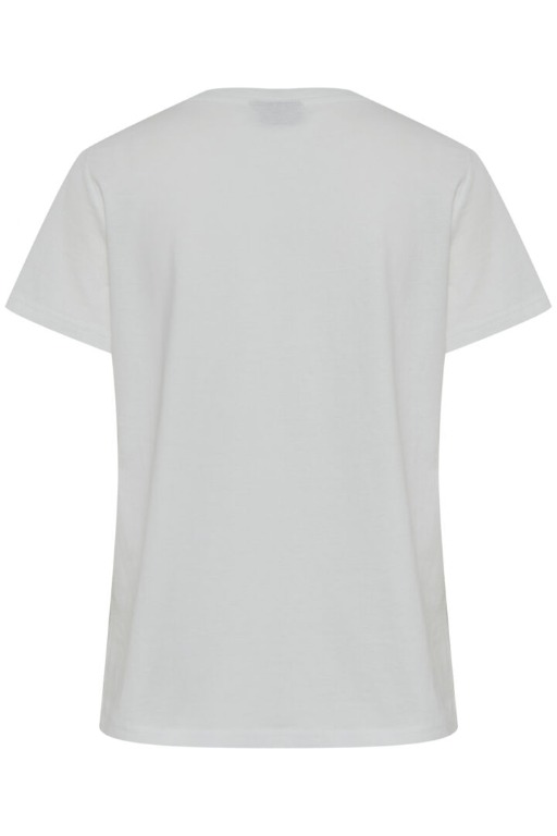 T-SHIRT MOTIF DEVANT COL ROND