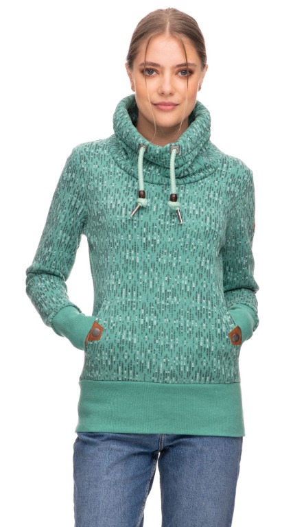 CHANDAIL COTON OUATE GROS COL MOTIF
