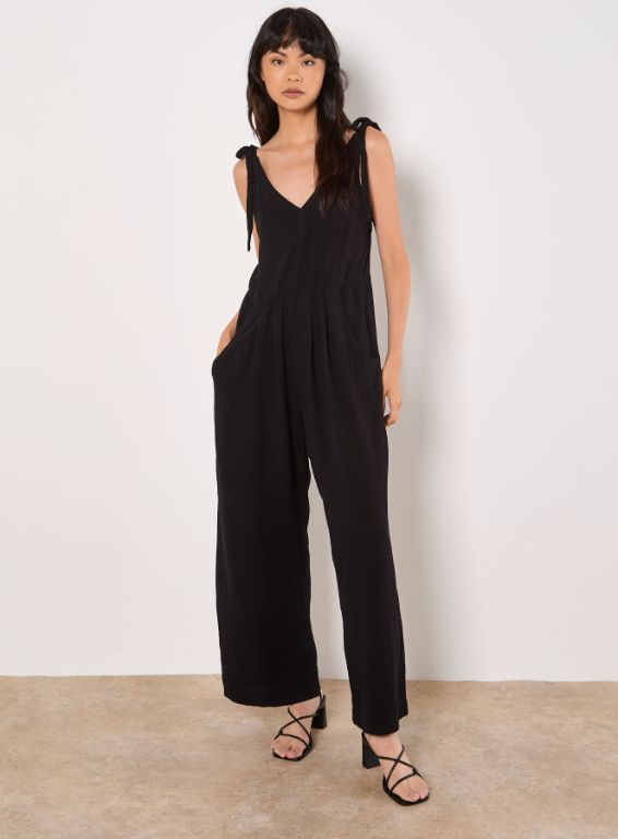 Jumpsuit jambes larges - 947887 - Apricot