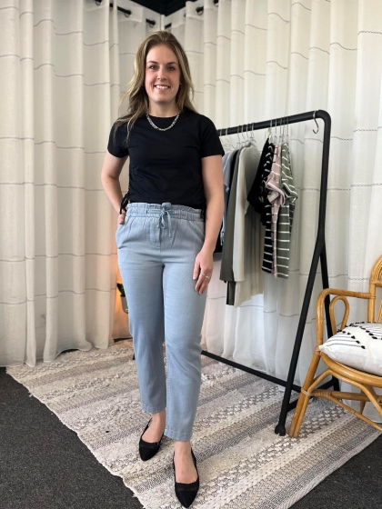 T-shirt crop cordon côtés - MCSPAW05062 - Mandarine & Co