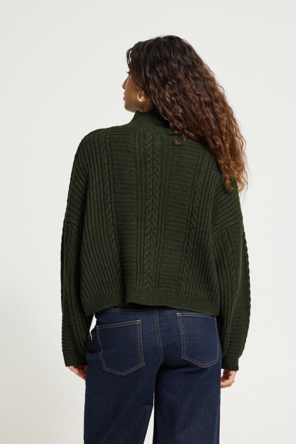 Chandail tricot torsades