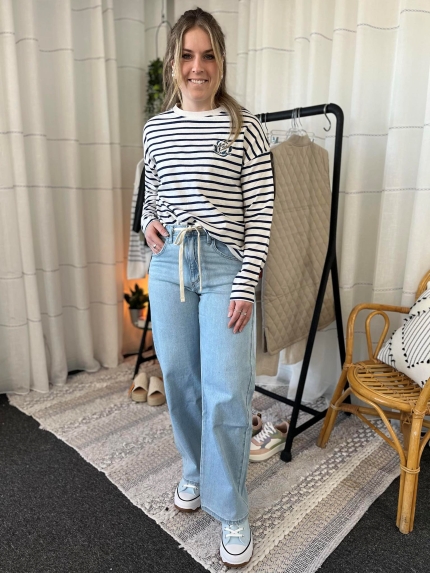 Jeans be easy avec cordon taille