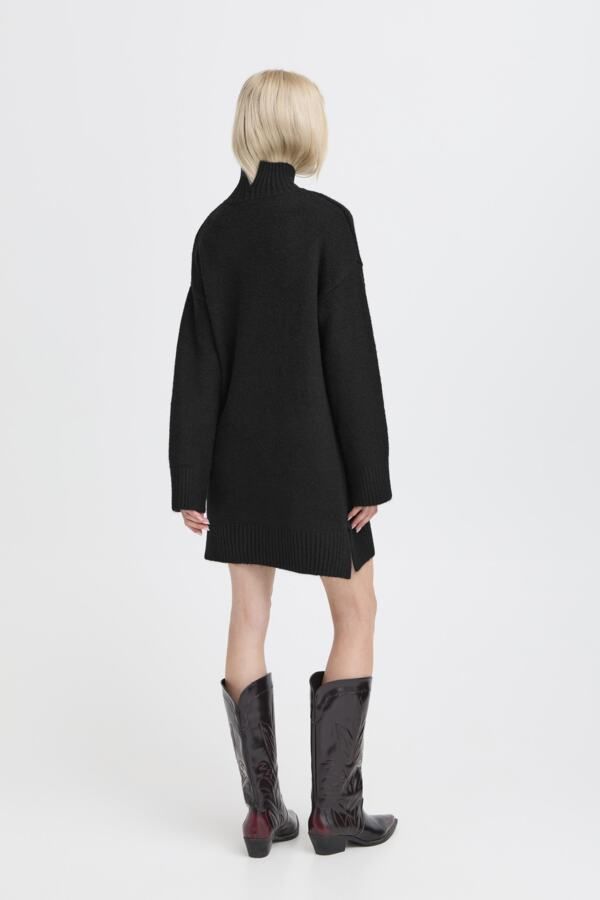 Robe tricot col montant