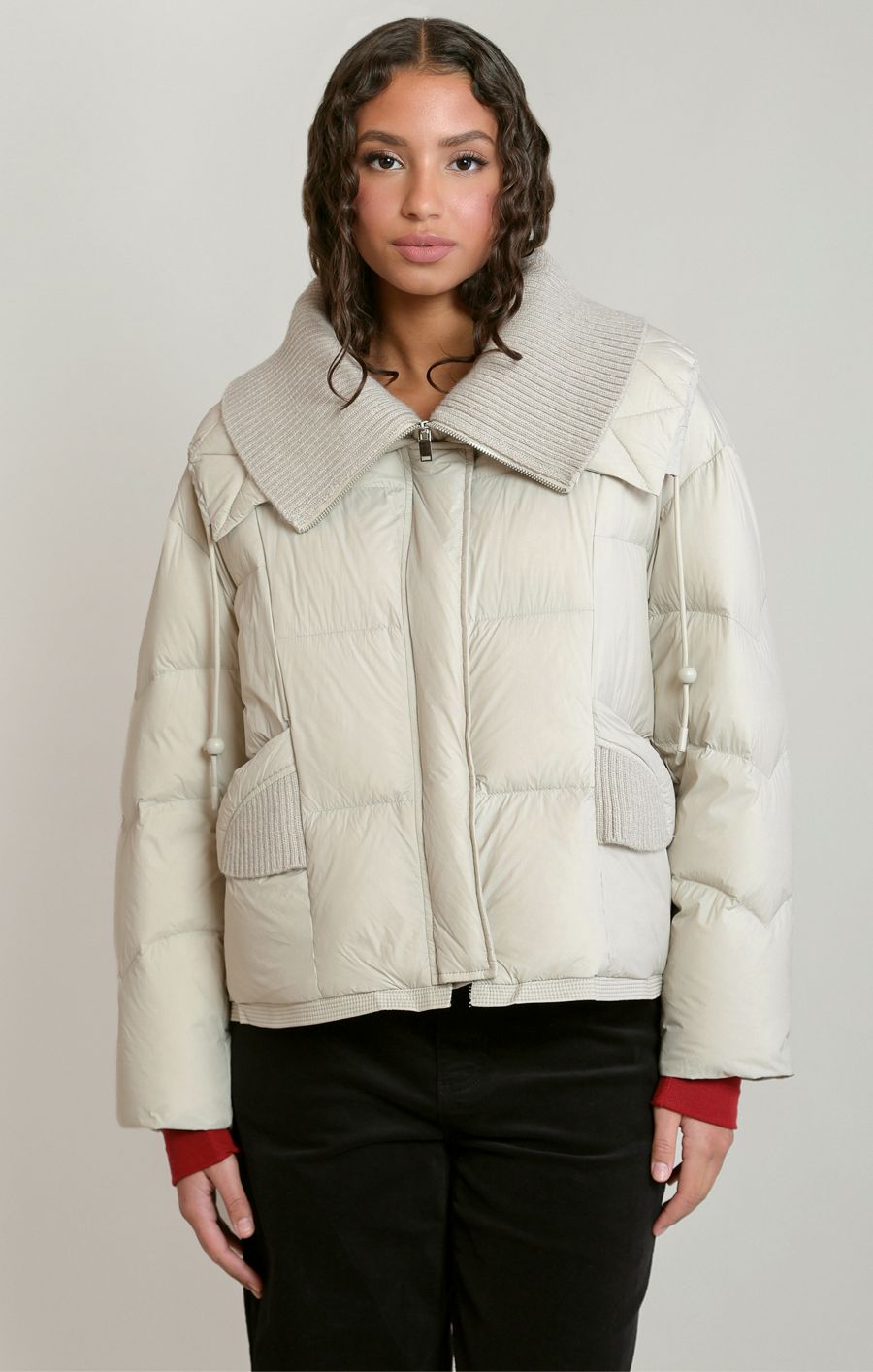 Manteau court puffy