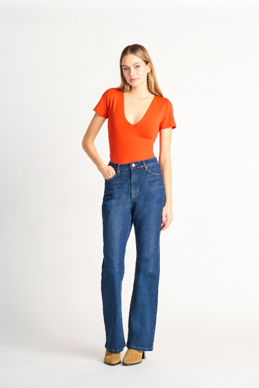 Jeans Maya taille haute flare