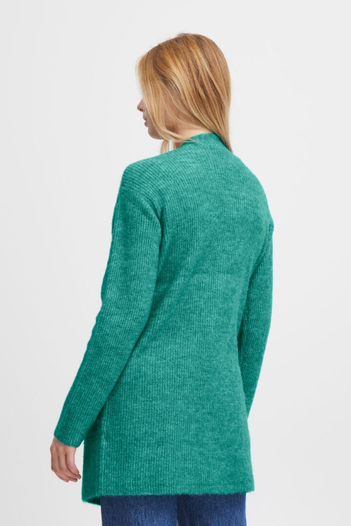 CARDIGAN MI-LONG 2 POCHES OUVERT LAIINE