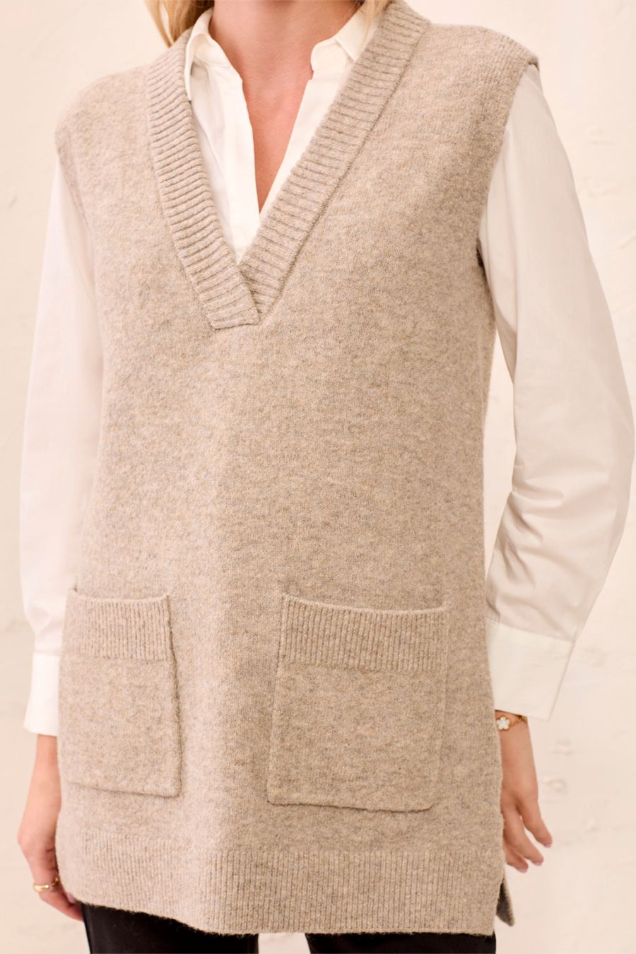 Débardeur mi-long tricot