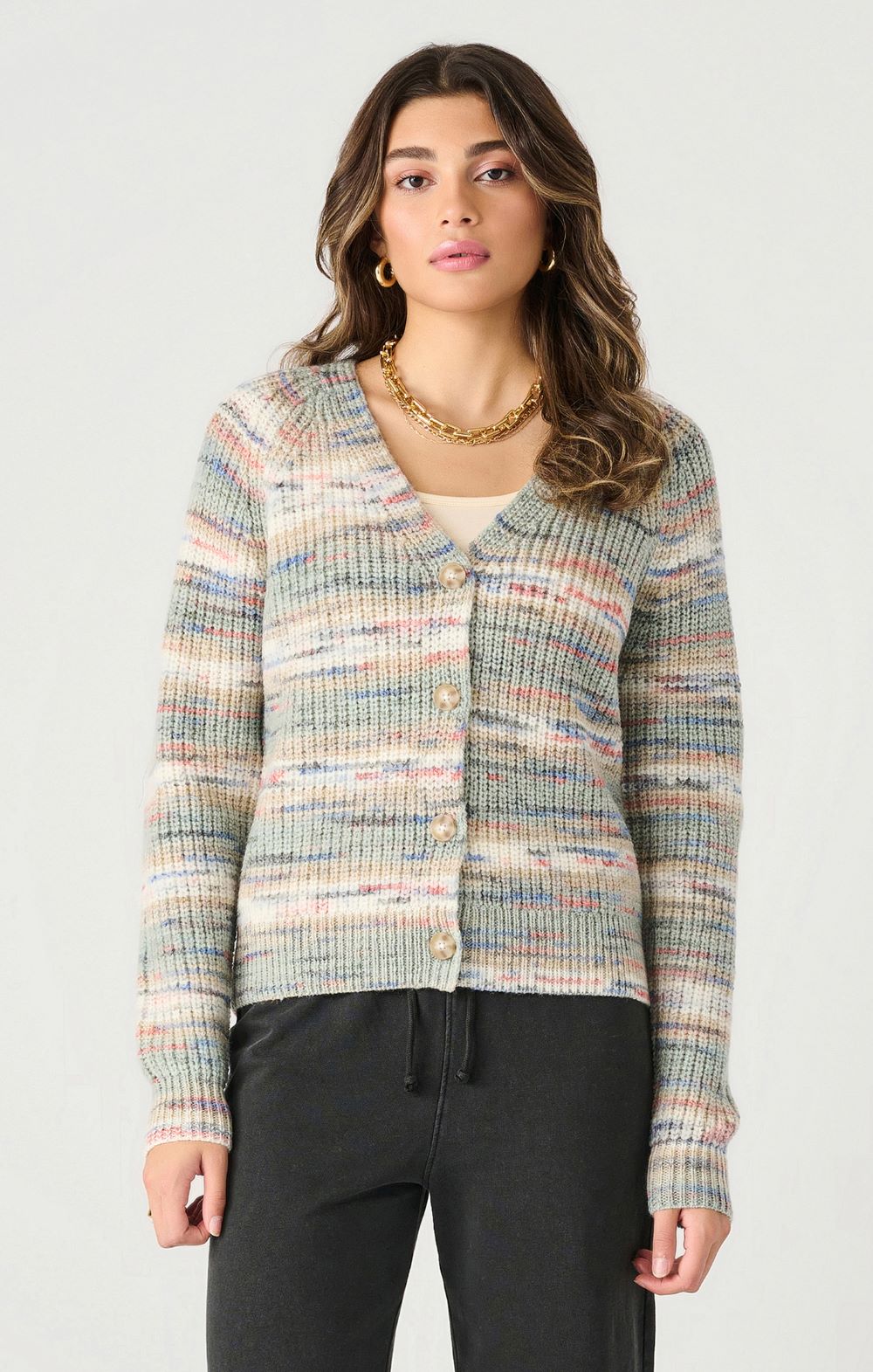 Cardigan boutons manches raglan - 2427262 D - Dex