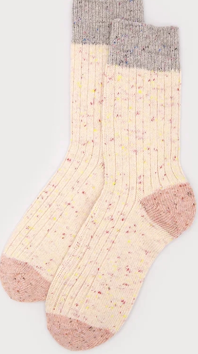 Chaussette tricot couleur confetti - 5113 - Caracol