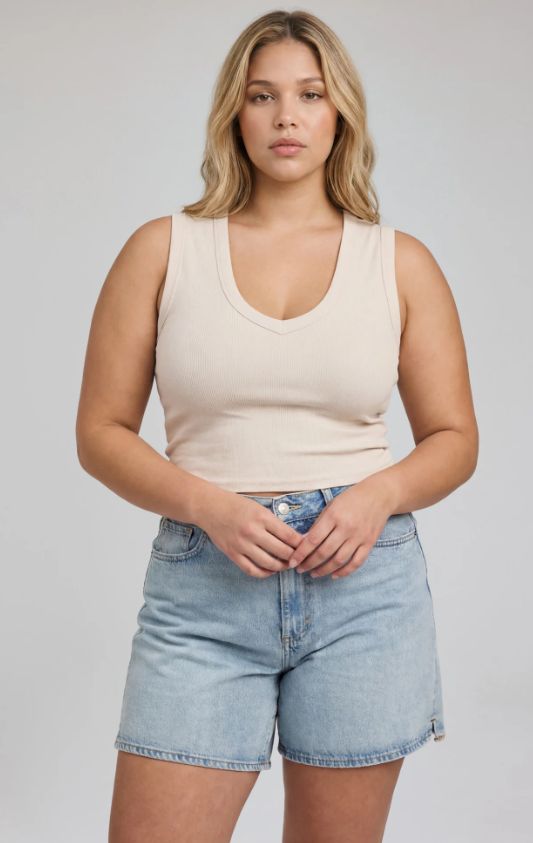 Camisole basic v neck - GF2603-1169 - Gentle Fawn