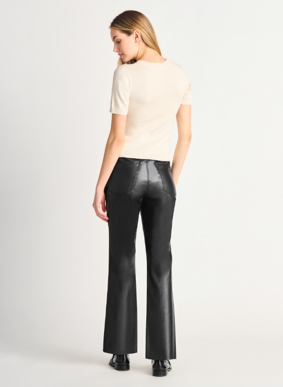 Pantalon chic simili-cuir