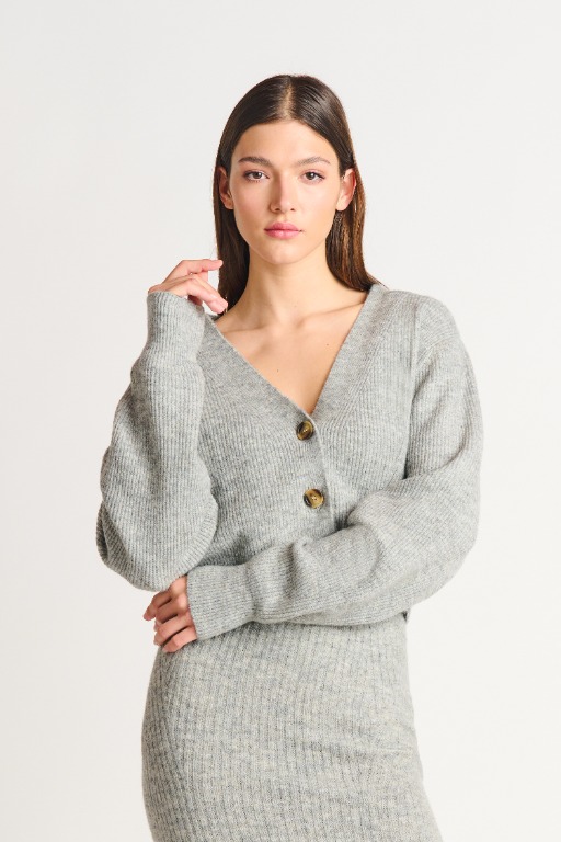 Cardigan court 4 boutons