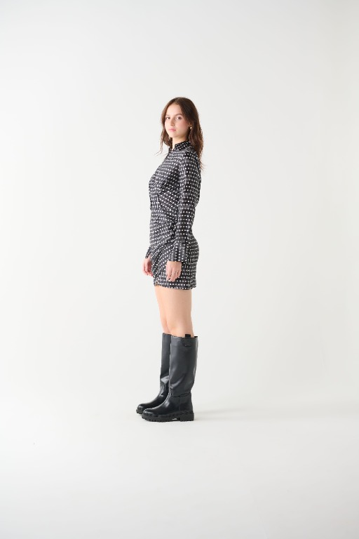 Robe chic motif cache-coeur 