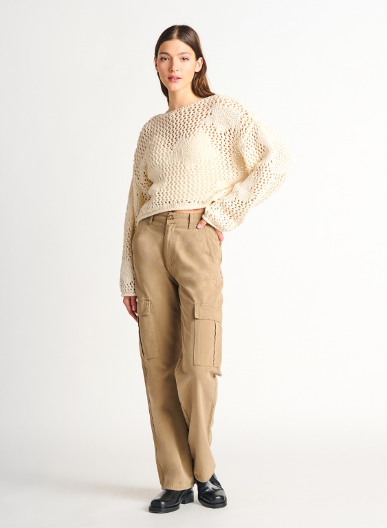 Chandail tricot crochet -seconde main