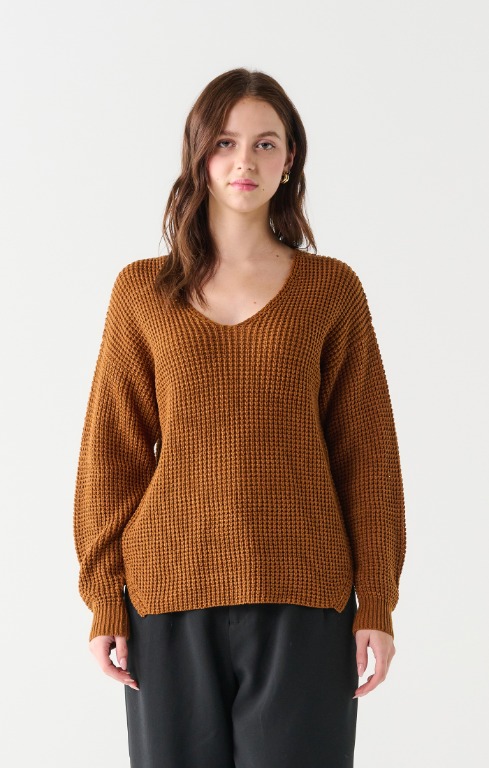 Chandail tricot encolure en V