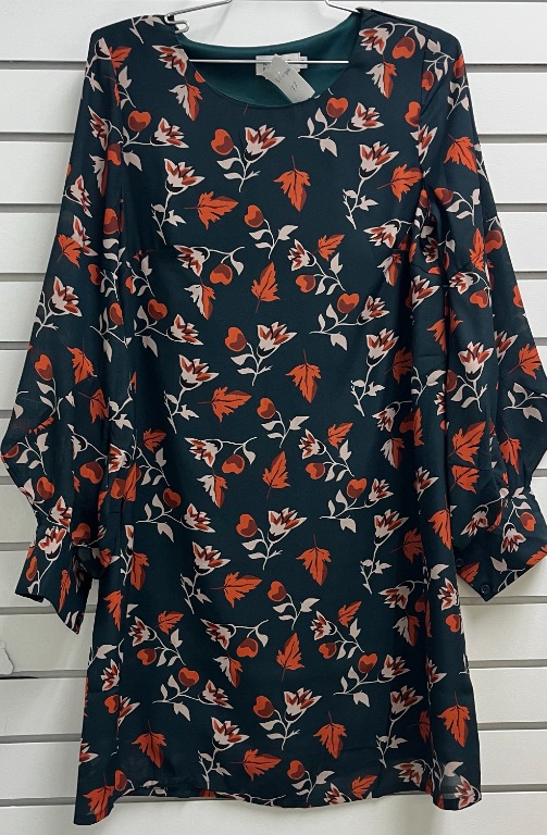 Robe motif manche longue