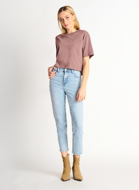 Jeans zoé taille haute jambe droite